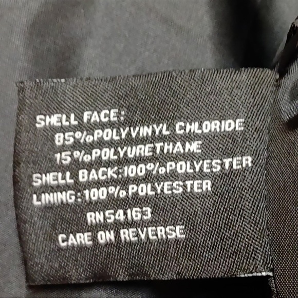 Vintage Studded Faux Leather Colebrook Classics Cropped Moto Bomber Jacket XL - Picture 8 of 9